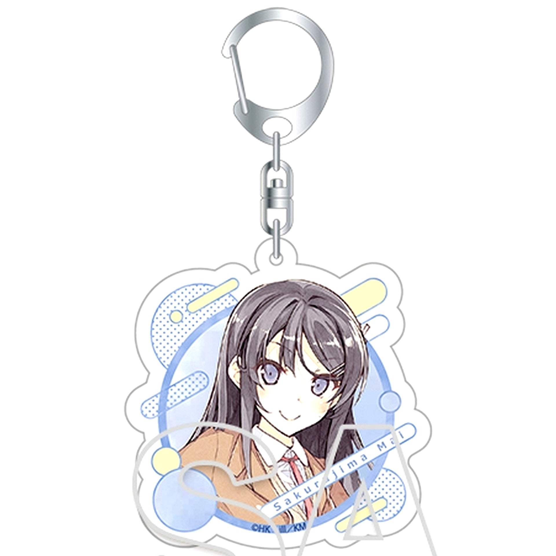 Mai Sakurajima School Uniform Rascal Does Not Dream Series 10th Anniversary Trading Acrylic Keychain Mai Sakurajima Collection [USED]