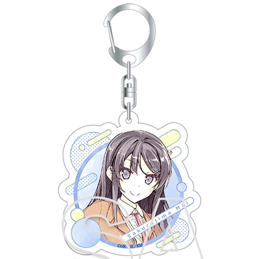 Mai Sakurajima School Uniform Rascal Does Not Dream Series 10th Anniversary Trading Acrylic Keychain Mai Sakurajima Collection [USED]