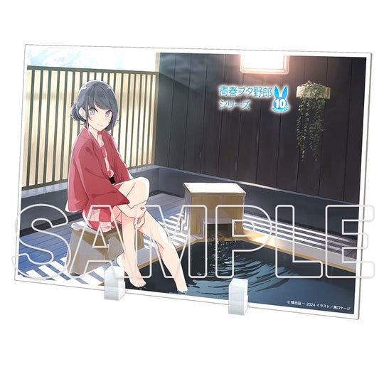 Mai Sakurajima B. 10th Anniversary Big Acrylic Plate Rascal Does Not Dream Series [USED]