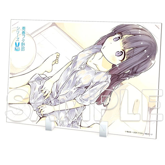 Shoko Makinohara E. 10th Anniversary Big Acrylic Plate Rascal Does Not Dream Series [USED]