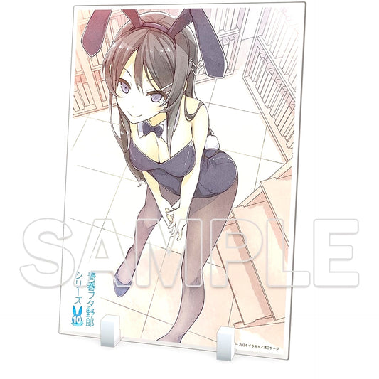 Mai Sakurajima 10th Anniversary Big Acrylic Plate Ver. Bunny Girl Rascal Does Not Dream Series [USED]