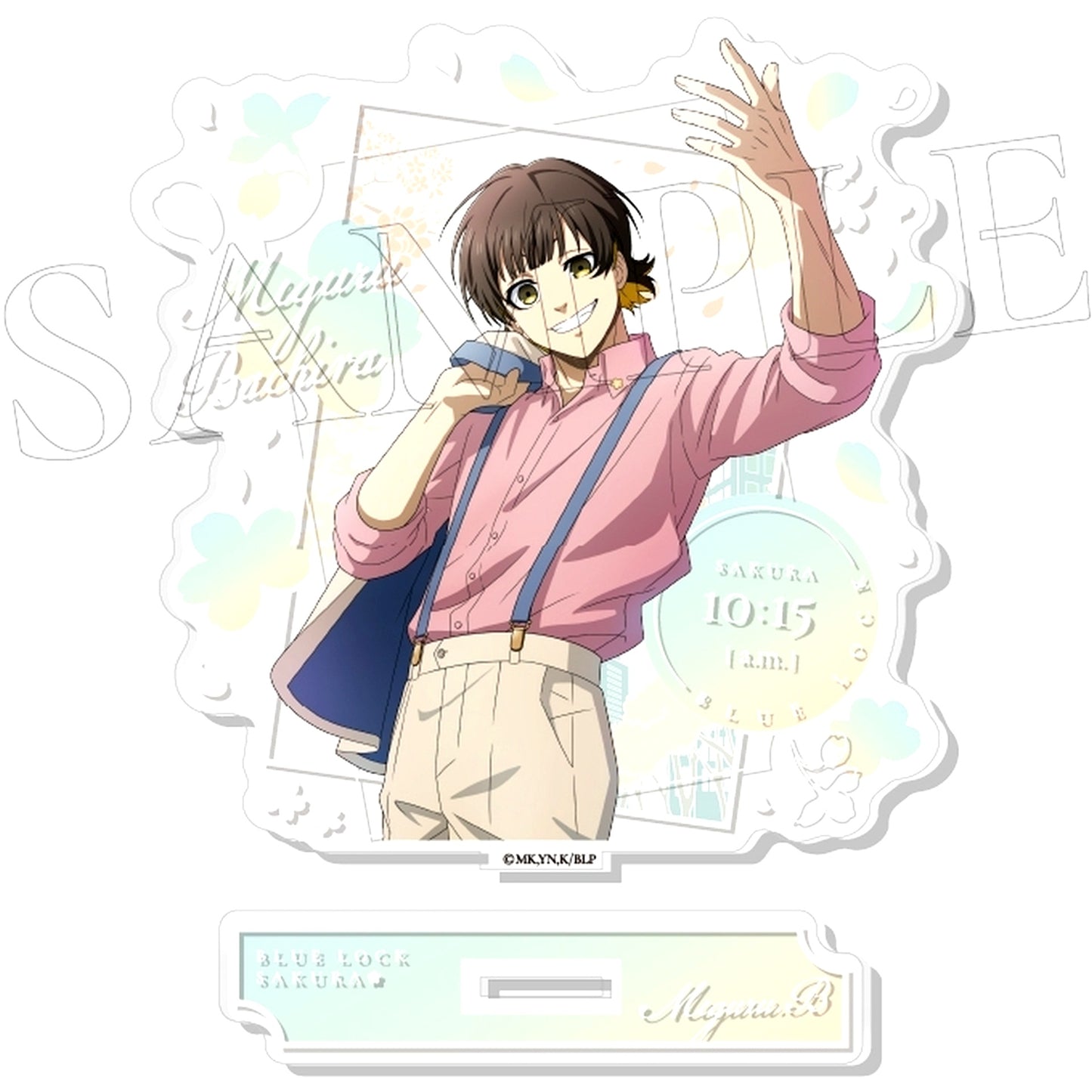 Meguru Bachira 2. SAKURA Acrylic Stand Blue Lock [USED]