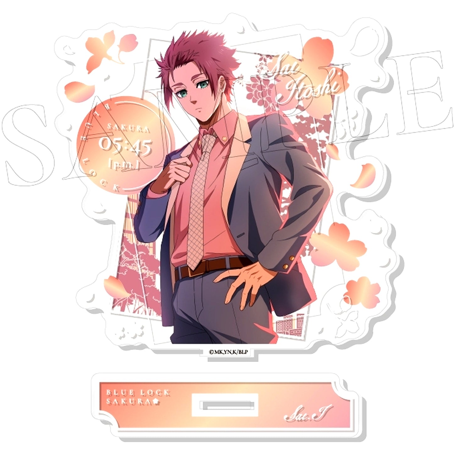 Sae Itoshi 6. SAKURA Acrylic Stand Blue Lock [USED]