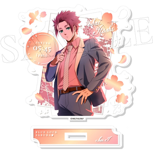 Sae Itoshi 6. SAKURA Acrylic Stand Blue Lock [USED]