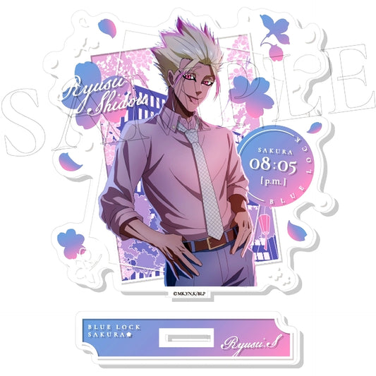 Ryusei Shido 7. SAKURA Acrylic Stand Blue Lock [USED]