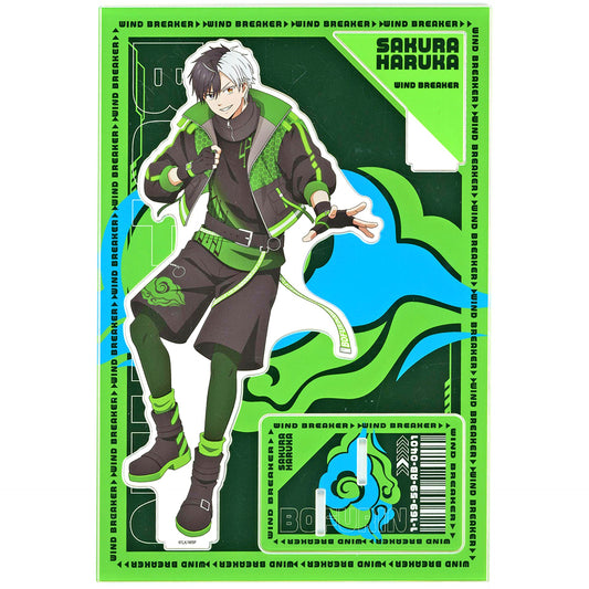 Haruka Sakura MEGA Acrylic Stand WIND BREAKER x Don Quijote Happy Bag Haruka Sakura Set Deluxe Edition Included Item Single Item [USED]