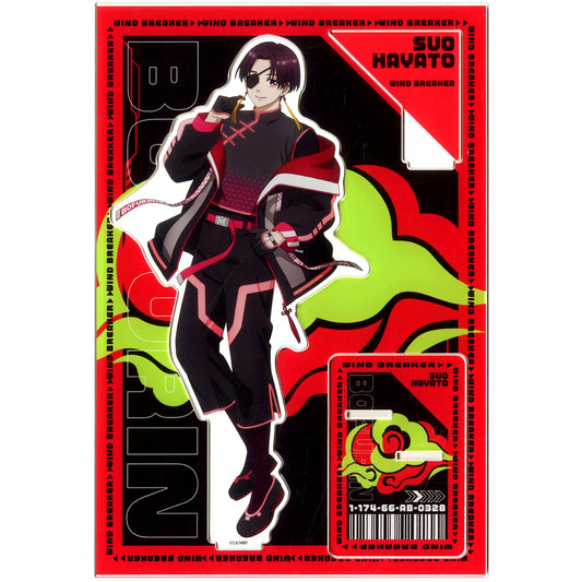 Hayato Suo MEGA Acrylic Stand WIND BREAKER x Don Quijote Happy Bag Hayato Suo Set Deluxe Edition Included Item Single Item [USED]