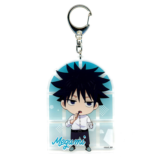 Megumi Fushiguro Jujutsu Kaisen Jump Festa 2025 Big Keychain Morning Mini Character Ver. [USED]