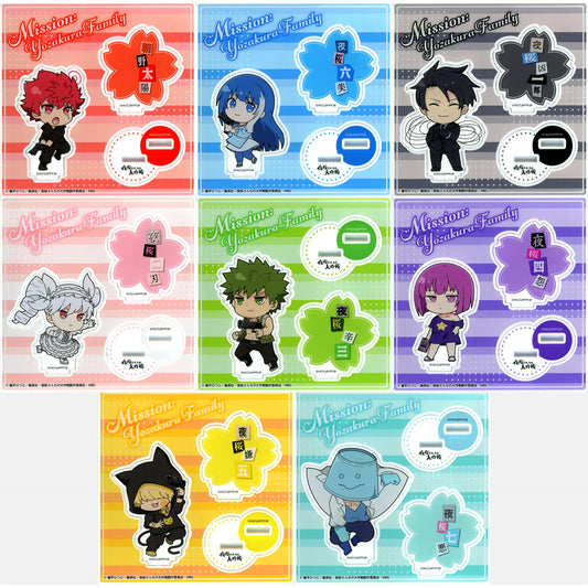 Set of 8 Mission: Yozakura Family Eforme Acrylic Stand [USED]