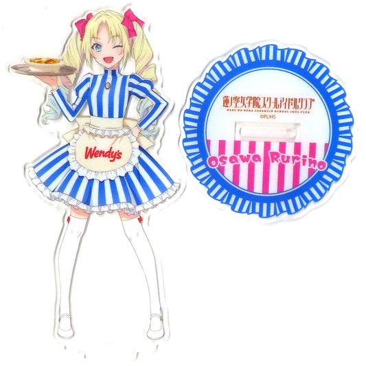 Rurino Osawa Acrylic Stand Love Live! Hasunosora Girls' High School Idol Club x Wendy's First Kitchen [USED]