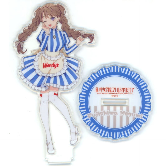 Megumi Fujishima Love Live! Hasunosora Girls High School Idol Club Acrylic Stand x Wendys First Kitchen [USED]