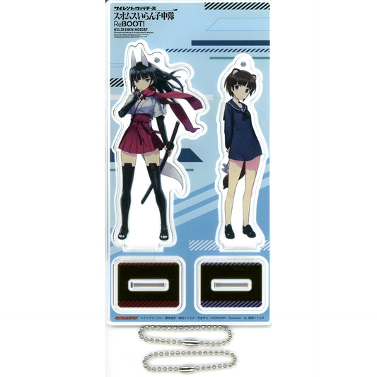 Tomoko Anabuki & Haruka Sakomizu Acrylic Stand Keychain Bonus for Silent Witches Suomus Iranko Chutai ReBOOT! Vol. 4 Gamers Ltd Ed Single Item [USED]