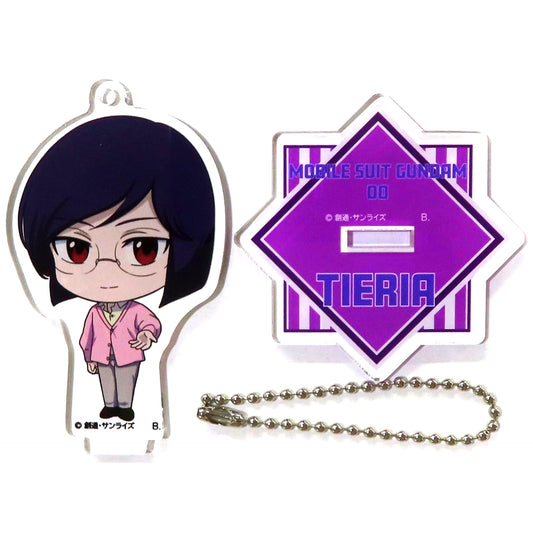 Tieria Erde Mobile Suit Gundam 00 First Season Hapikuro! Tsunagyutto Acrylic Stand Charm [USED]