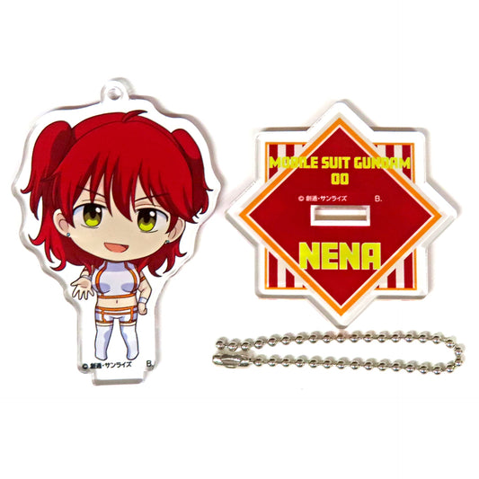 Nena Trinity Mobile Suit Gundam 00 First Season Hapicro! Tsunagyutto Acrylic Stand Charm [USED]