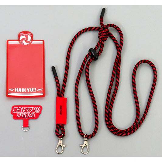 Nekoma High School Phone Tab Strap with Ticket Case Haikyu!! The Movie Decisive Battle at the Garbage Dump Exhibition [USED]