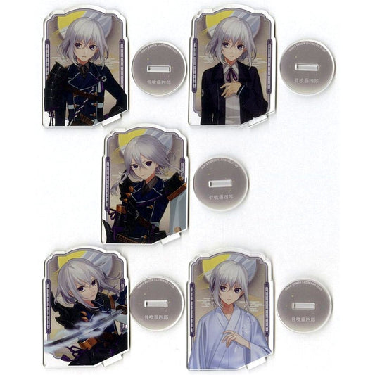 Honebami Toushirou No.014 Touken Ranbu ONLINE Square Acrylic Stand Set [USED]