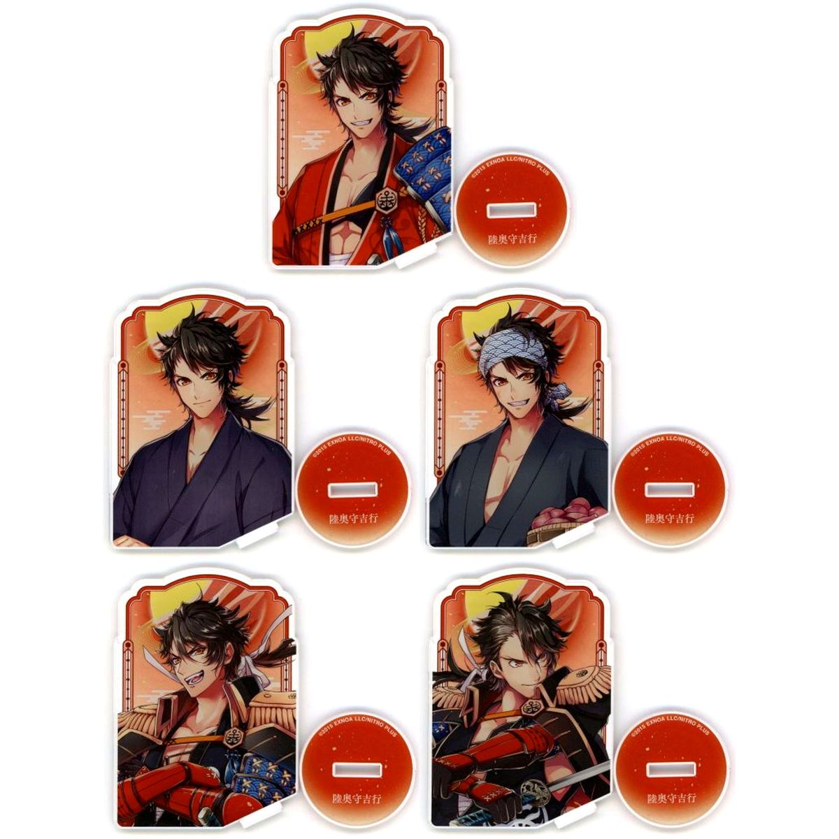 Mutsunokami Yoshiyuki No.046 Touken Ranbu ONLINE Square Acrylic Stand Set [USED]
