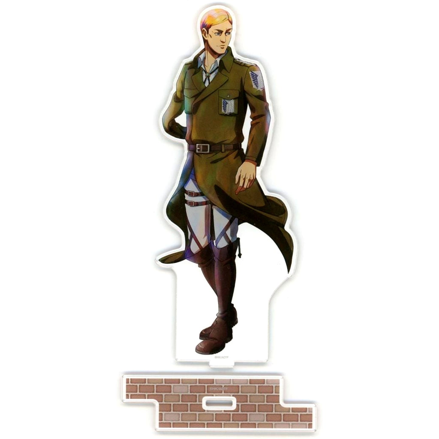 Erwin Smith Attack on Titan Illustration Winter Steps Colored Ver. BIG Acrylic Stand POP UP STORE in Loft [USED]