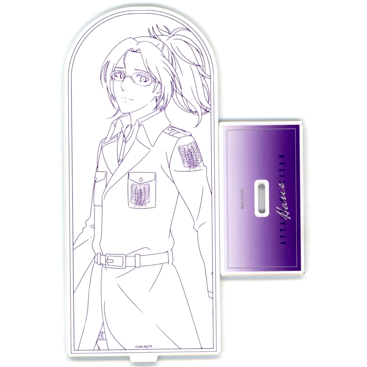 Hange Zoe Illustration Winter Steps Line Art Ver. Big Acrylic Stand Attack on Titan POP UP STORE in LOFT [USED]