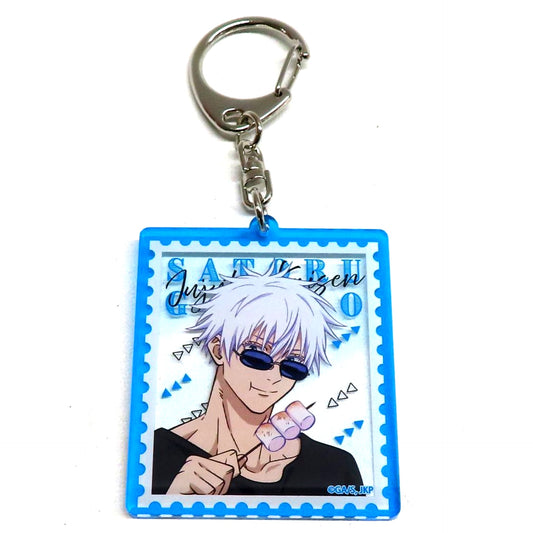 Satoru Gojo Jujutsu Kaisen Yomiuri Land 2024 Acrylic Keychain BBQ Ver. [USED]