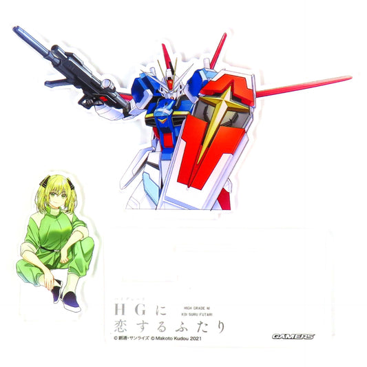 Momoka & Impulse Gundam HG ni Koisuru Futari Single Item Illustration Acrylic Figure Comic Vol. 4 Gamers Limited Edition Bonus [USED]
