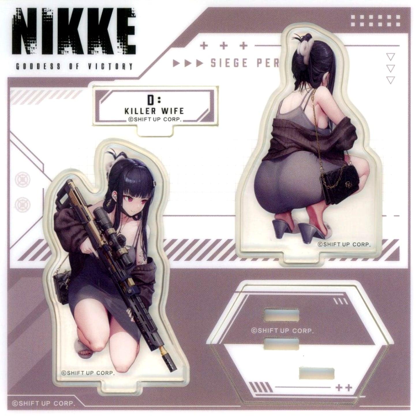 D: Killer Wife Goddess of Victory: Nikke Showing Back Acrylic Stand [USED]