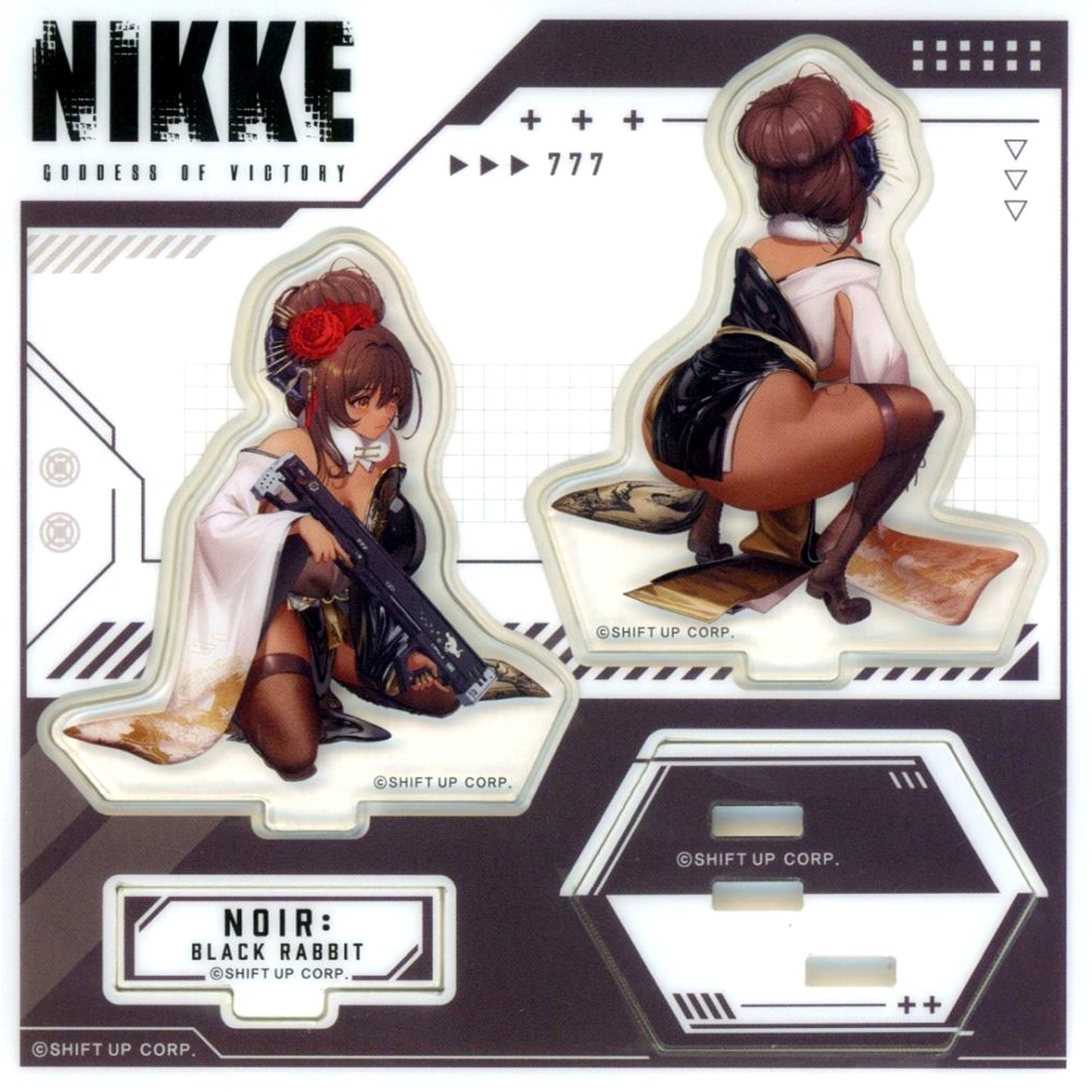Noir: Black Rabbit Goddess of Victory: NIKKE Charming Back Acrylic Stand [USED]