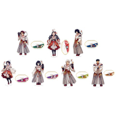 Demon Slayer: Kimetsu no Yaiba Tanjiro Kamado & Others All 7 Types Set Random Acrylic Stand Year of the Snake Event 2025 in ufotable Cafe Machi Asobi Cafe ufotable Dining Exclusive Acrylic Stands [USED]