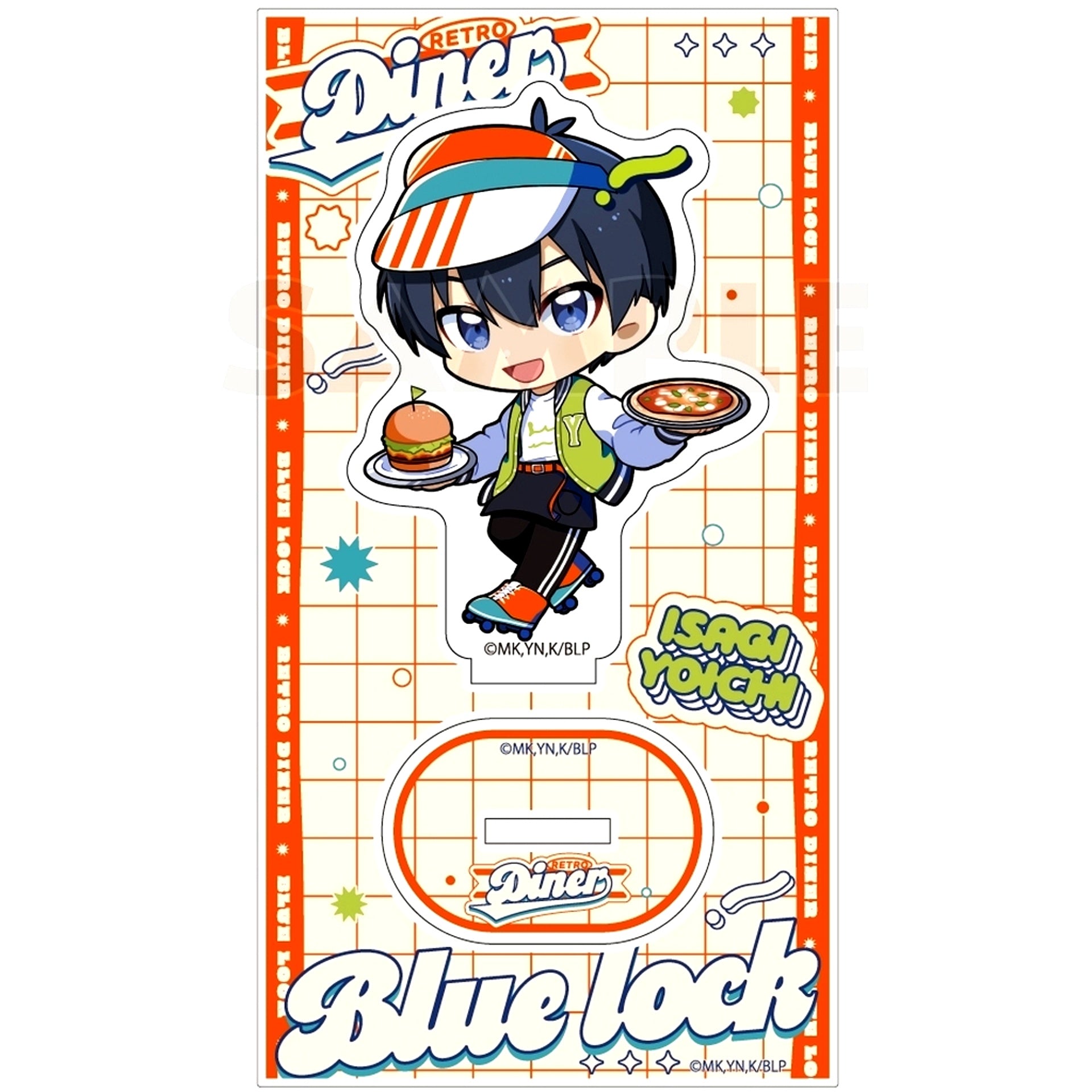 Yoichi Isagi Retro Diner Acrylic Stand Blue Lock [USED]