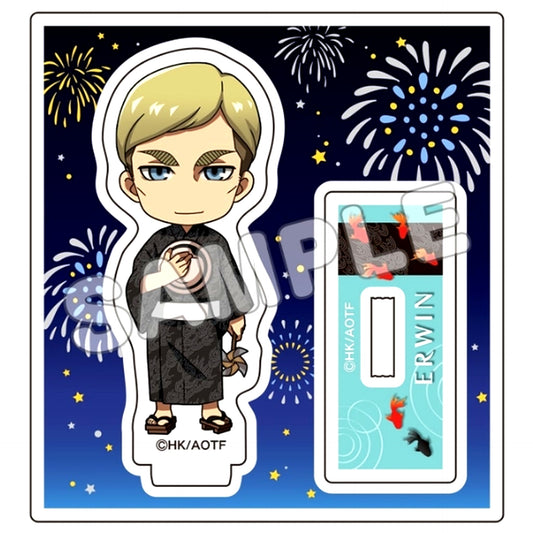 Erwin Smith Mini Character Attack on Titan Ennichi Acrylic Stand [USED]