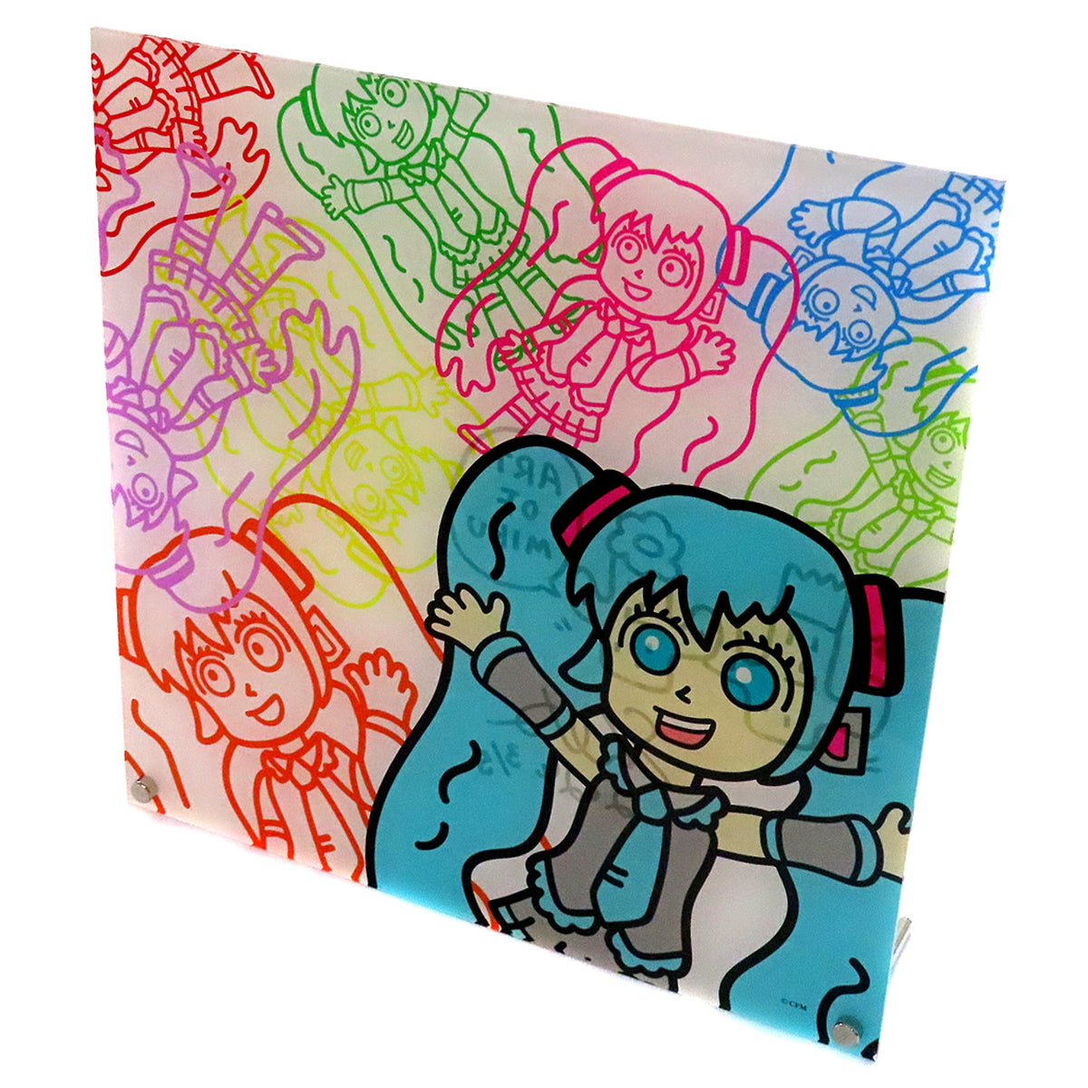 Hatsune Miku Autographed Acrylic Panel SHETA/MIKU AND MIKU VOCALOID ART OF MIKU -Hatsune Miku x Contemporary Art- for BARNEYS NEW YORK [USED]