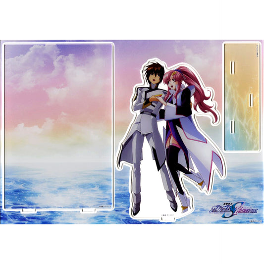 Kira Yamato & Lacus Clyne Mobile Suit Gundam SEED FREEDOM Hisashi Hirai Drawn Illustration Acrylic Diorama Blu-ray Ltd Ed Animate Bonus [USED]