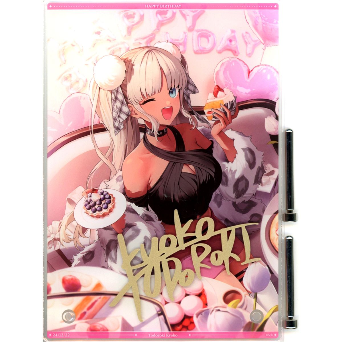 Todoroki Kyoko A5 Acrylic Panel Replica Autographed Bonus Virtual YouTuber Nijisanji Birthday 2024 [USED]