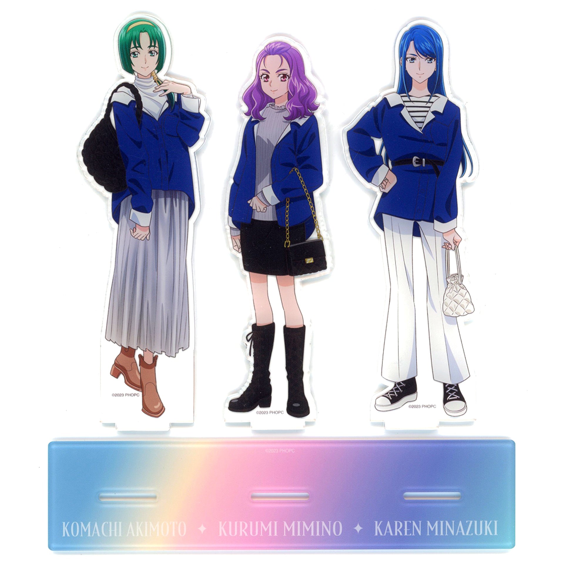 Set of 3 Komachi Akimoto & Kurumi Mimino & Karen Minazuki Power of Hope Otona Precure 23 x WEGO Acrylic Stand [USED]