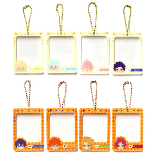 Set of 8 Ensemble Stars!! Mini Colle! Mini Photo Frame Keychain Vol.1 [USED]