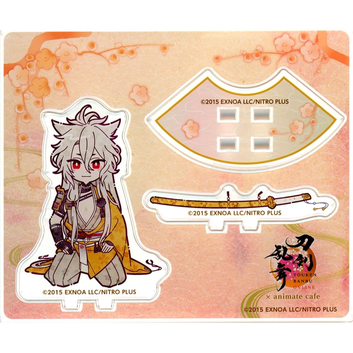 Kogitsunemaru Kneeling Mini Acrylic Stand Touken Ranbu ONLINE 10th Anniversary Vol. 1 x animate cafe [USED]