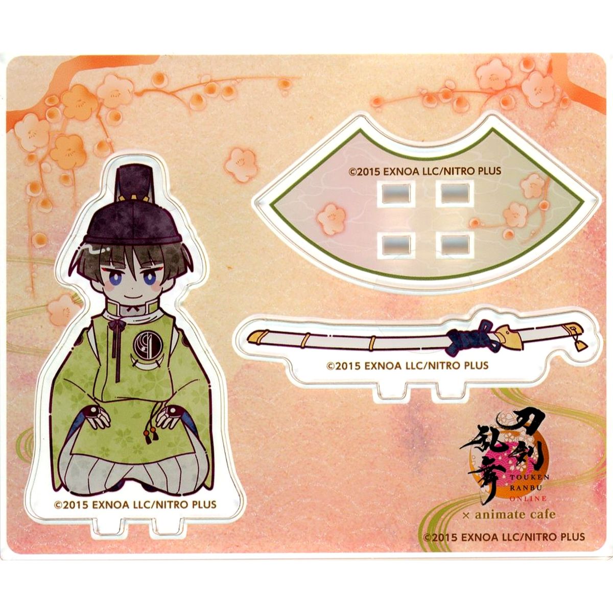 Ishikirimaru Kneeling Mini Acrylic Stand Touken Ranbu ONLINE 10th Anniversary Vol. 1 x animate cafe [USED]