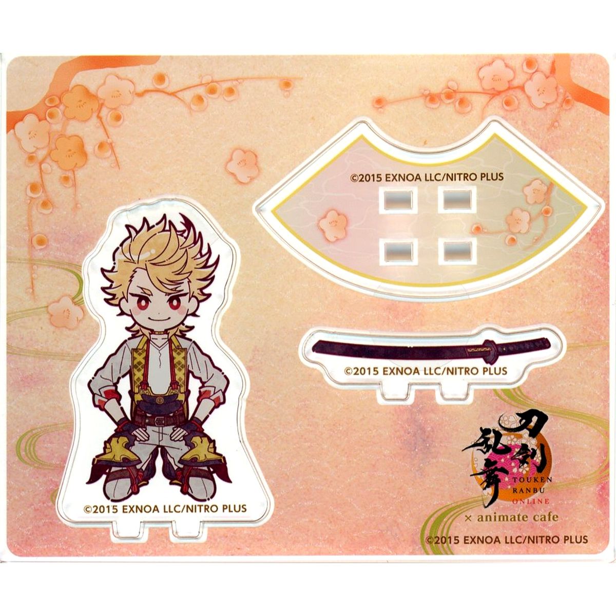Sohayanotsurugi Kneeling Mini Acrylic Stand Touken Ranbu ONLINE 10th Anniversary Vol. 1 x animate cafe [USED]