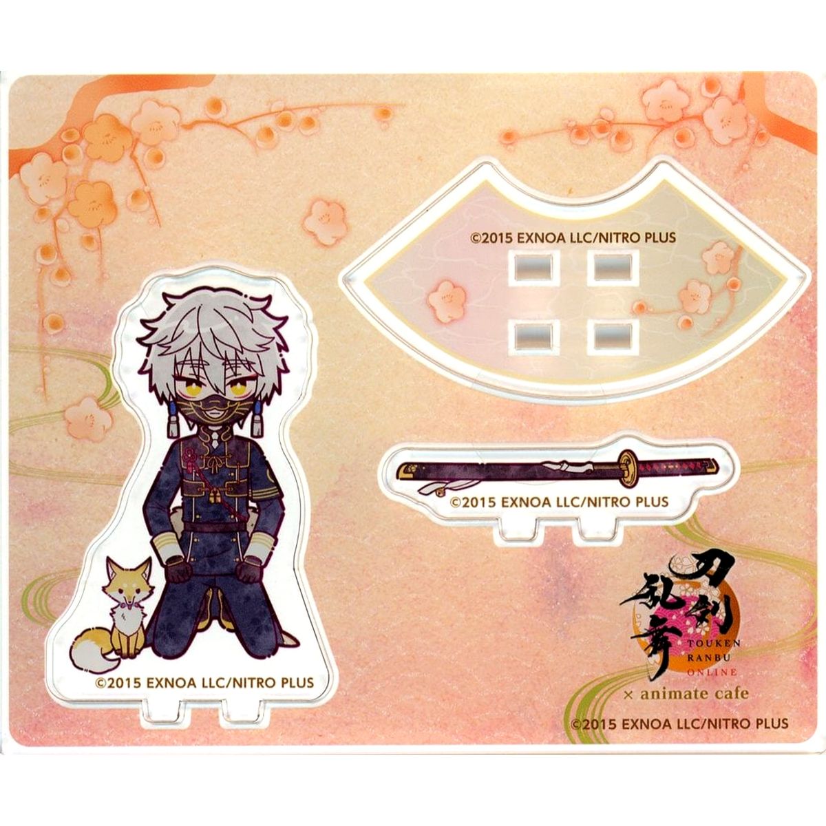 Nakigitsune Kneeling Mini Acrylic Stand Touken Ranbu ONLINE 10th Anniversary Vol. 1 x animate cafe [USED]