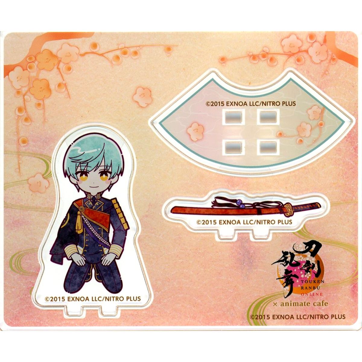 Ichigo Hitofuri Kneeling Mini Acrylic Stand Touken Ranbu ONLINE 10th Anniversary Vol. 1 x animate cafe [USED]