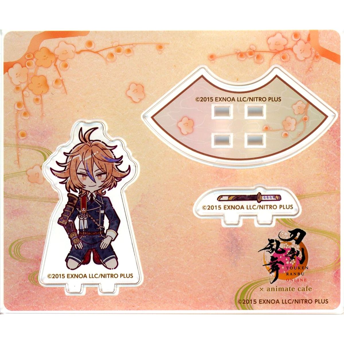 Gotou Toushirou Touken Ranbu ONLINE x animatecafe Kneeling Mini Acrylic Stand 10th Anniversary Vol.1 [USED]