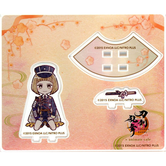 Maeda Toushirou Kneeling Mini Acrylic Stand Touken Ranbu ONLINE 10th Anniversary Vol. 1 x animate cafe [USED]