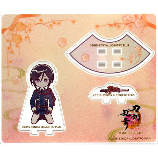 Yagen Toushirou Touken Ranbu ONLINE Kneeling Mini Acrylic Stand Touken Ranbu ONLINE 10th Anniversary Vol. 1 x animate cafe [USED]