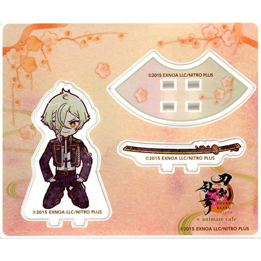 Hizamaru Touken Ranbu ONLINE Kneeling Mini Acrylic Stand Touken Ranbu ONLINE 10th Anniversary Vol. 1 x animate cafe [USED]