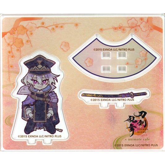 Minamoto Kiyomaro Kneeling Mini Acrylic Stand Touken Ranbu ONLINE 10th Anniversary Vol. 1 x animate cafe [USED]