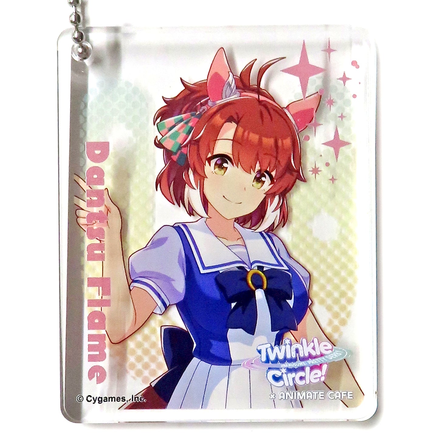 Dantsu Flame Uma Musume Pretty Derby Twinkle Circle! animatecafe Branch in Makuhari Messe CoLotta Trading Acrylic Plate Keychain [USED]