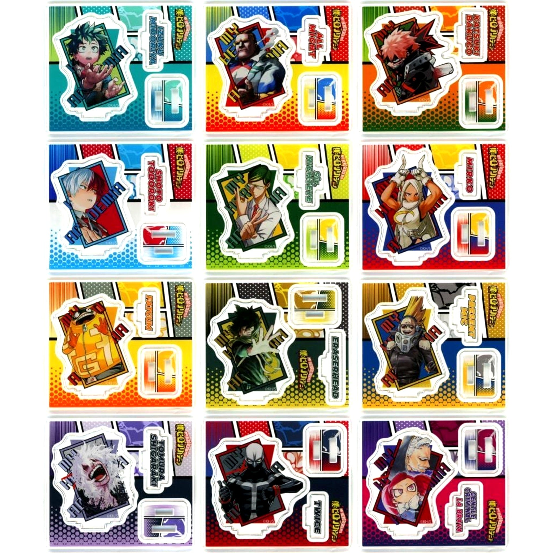 Set of 12 My Hero Academia Acrylic Figure Collection Part 3 [USED]