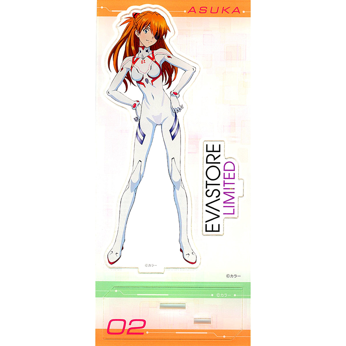 Asuka Langley Shikinami White Plugsuit Eva Store Ltd Acrylic Stand Rebuild of Evangelion [USED]