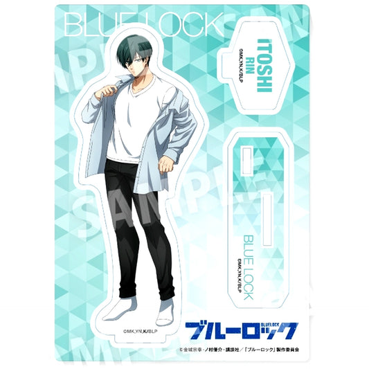 Rin Itoshi Wake Up and Get Ready Acrylic Stand Blue Lock [USED]