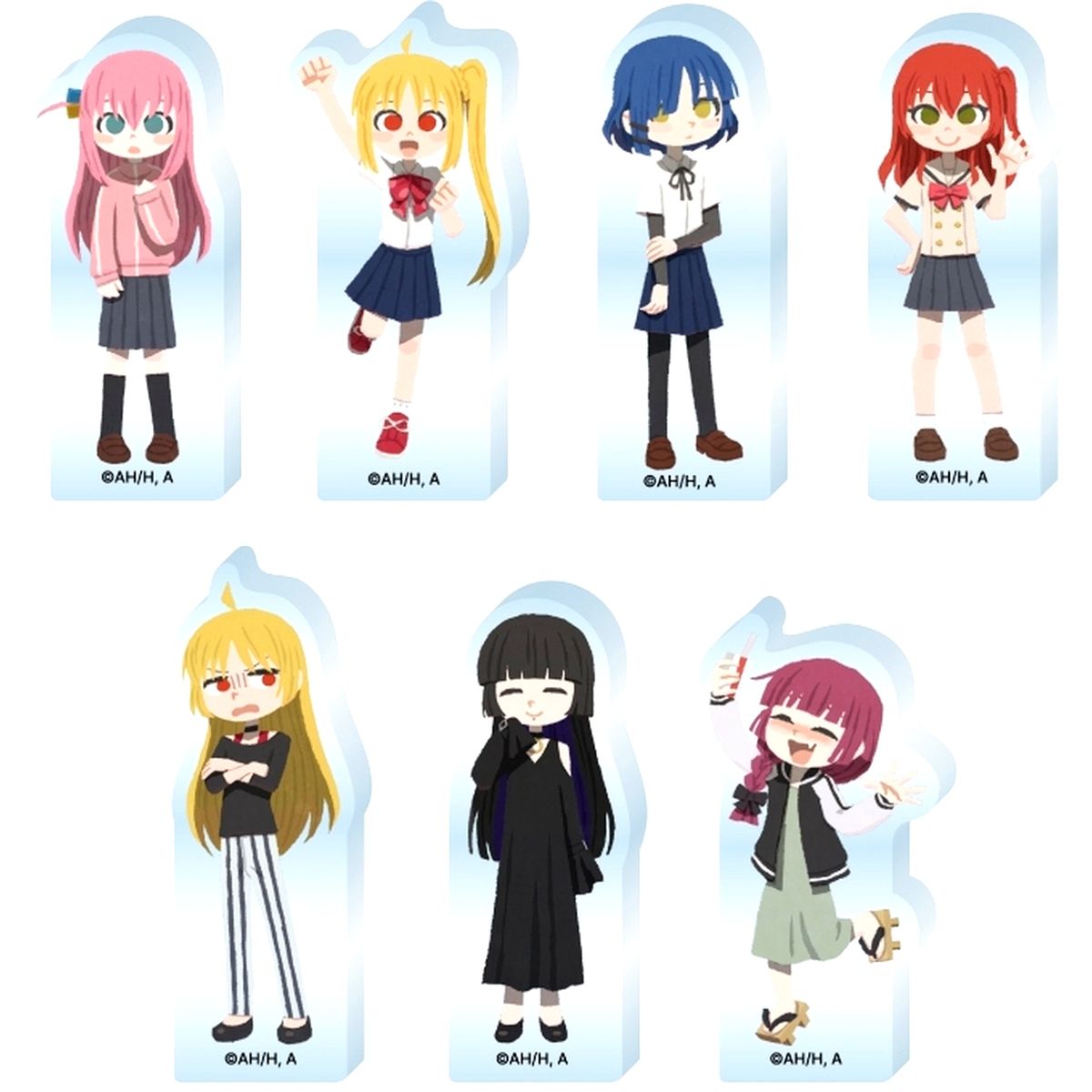 Set of 7 Bocchi The Rock! Trading Acrylic Block [USED]